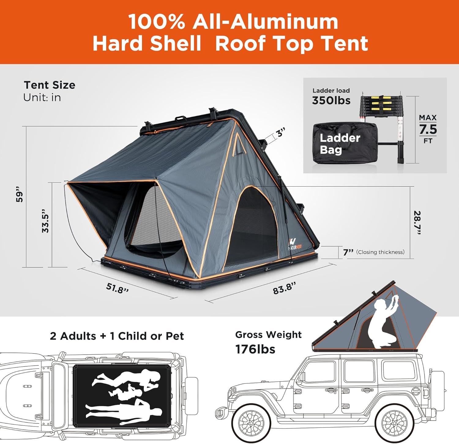nature nest roof top tent Naturnest Rooftop Tent Hard Shell, Nature Nest Roof Top Tent Hardshell – Auto Essentials Co